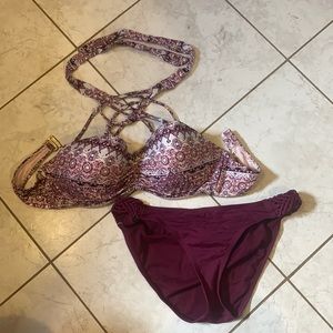 Ambrielle Matching Bikini Swim Set
